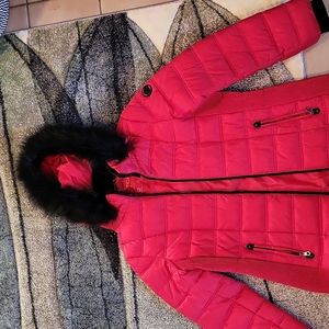 Red Nautica Puffer Jacket